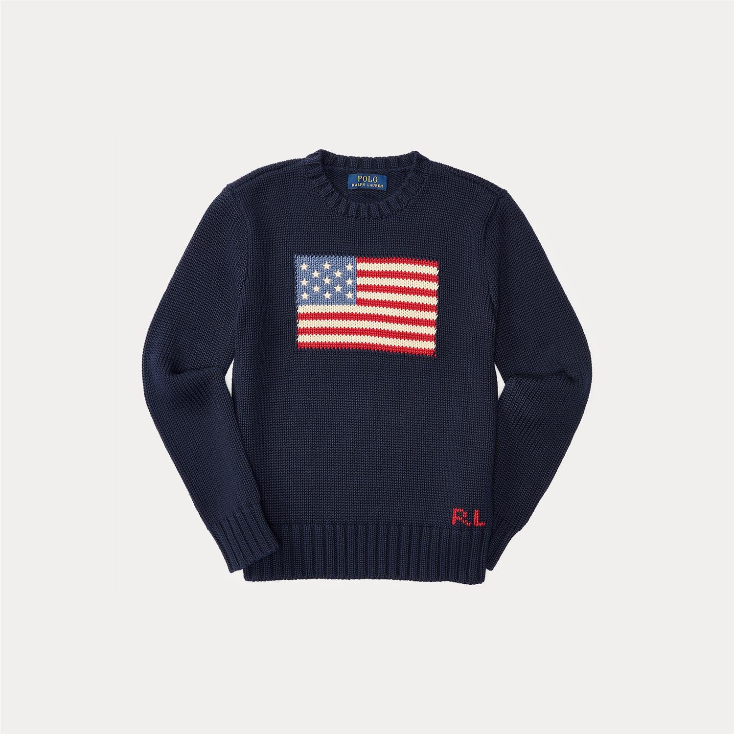 The Iconic Flag Sweater Hunter Navy