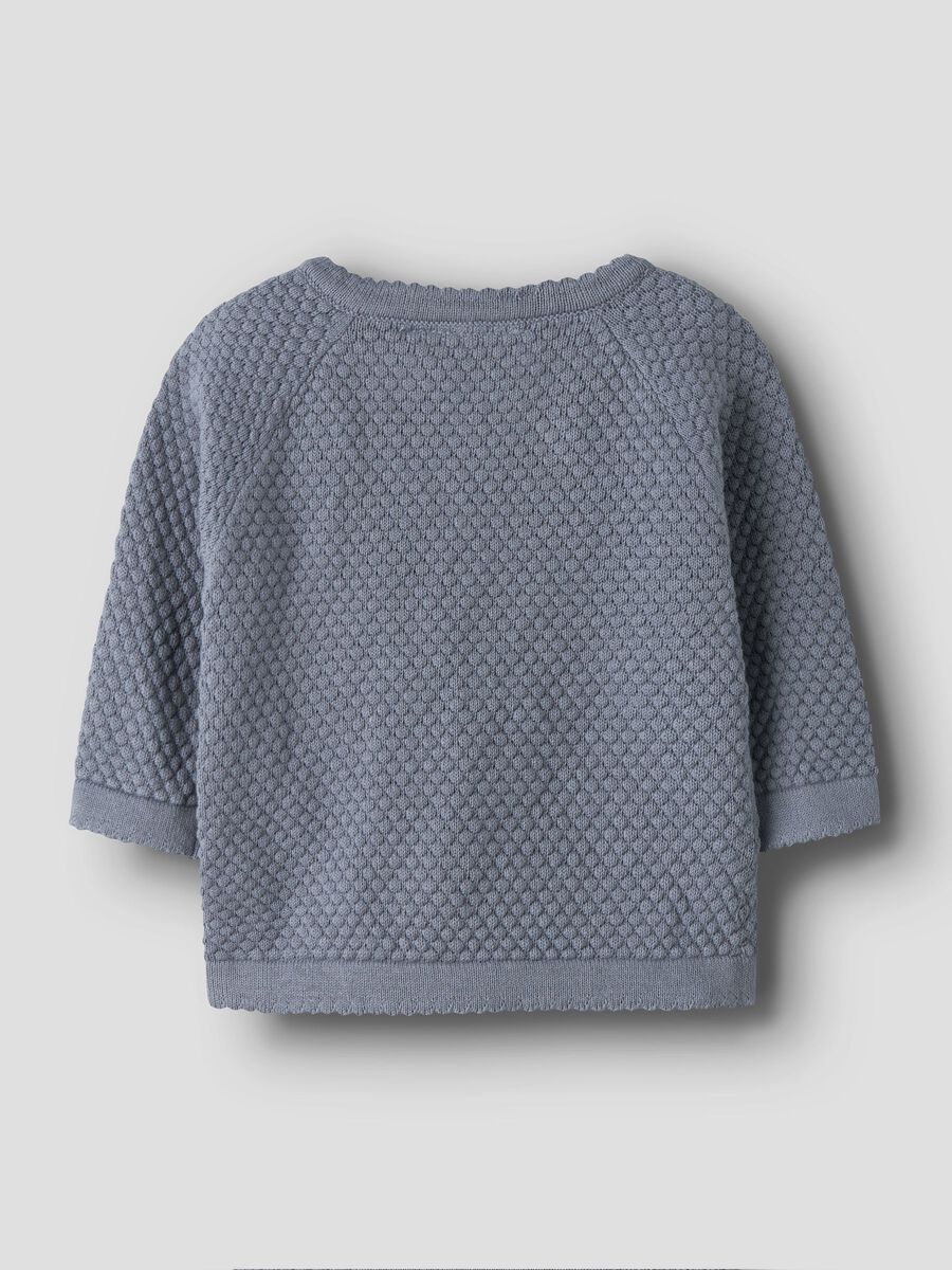 Fico Ls Wrap Knit Tradewinds/Melange