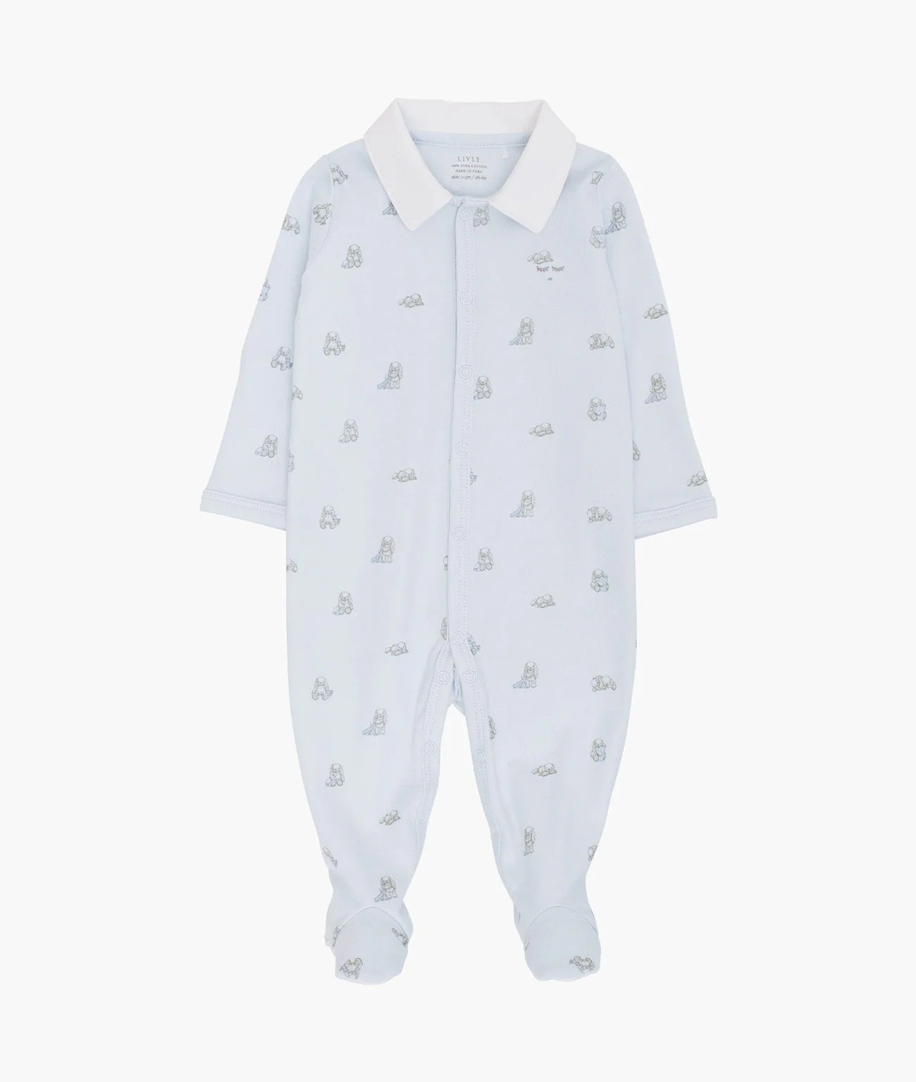 Snuggle Bunny Marley Remi Footie Blue