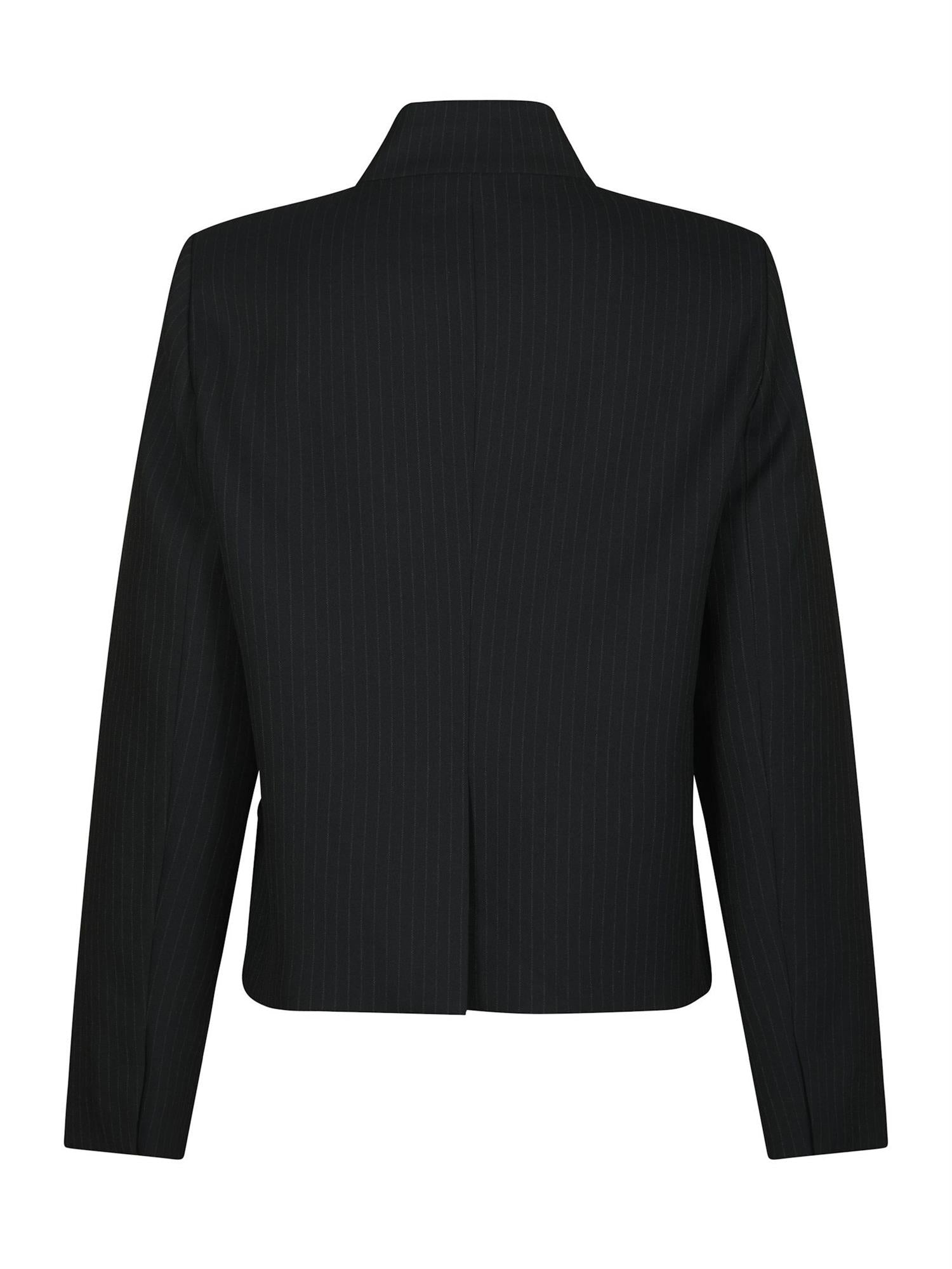Tiria Slim Spinstripe Blazer Dark Navy