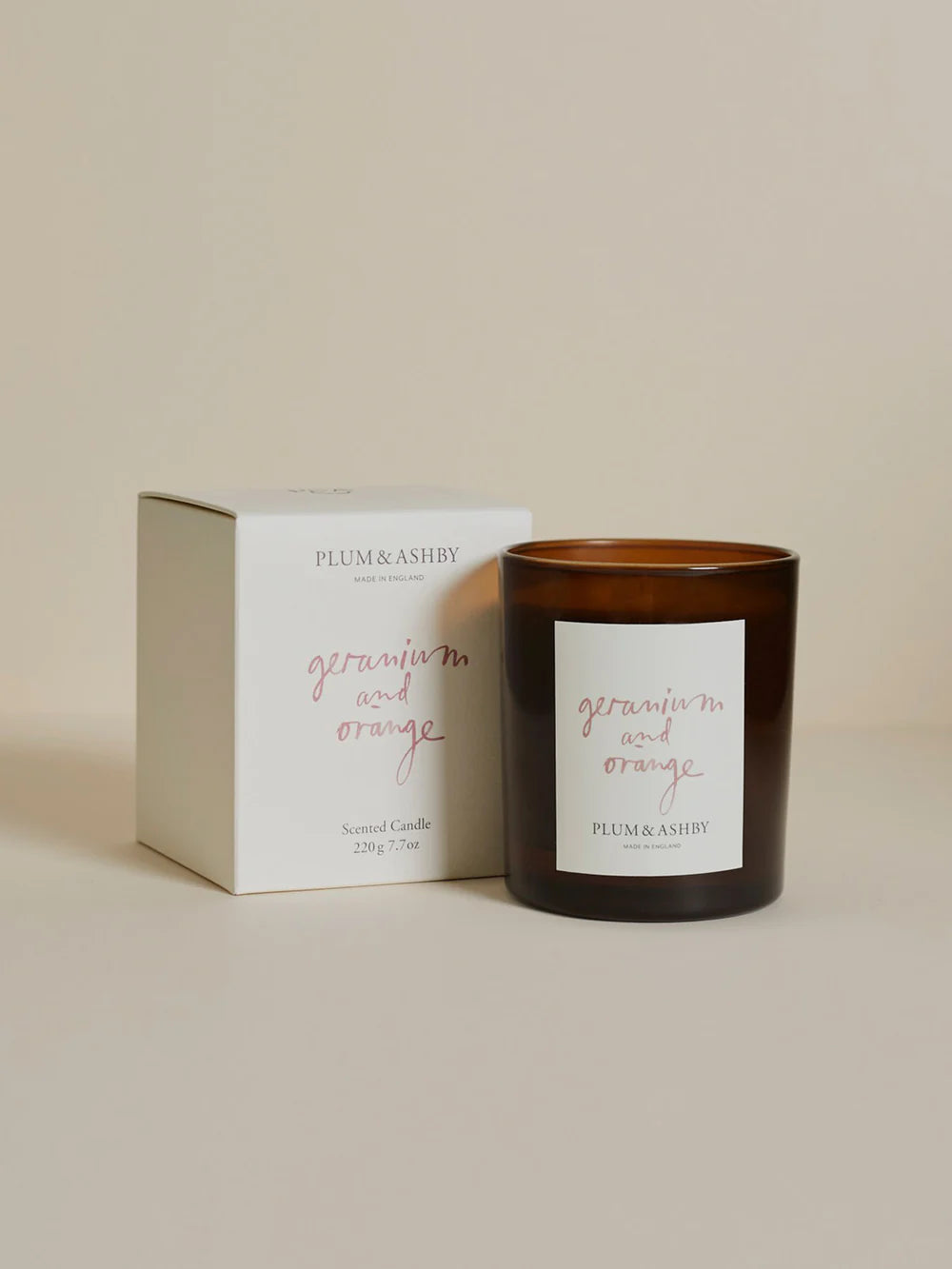 Geranium and Orange Scented Candle