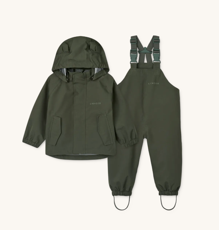 Manu Rainwear Set Hunter Green