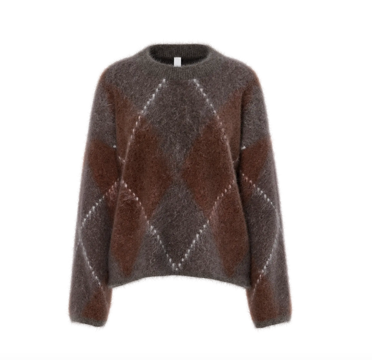 YASARGY Mohair Knit Pullover Coffe Bean