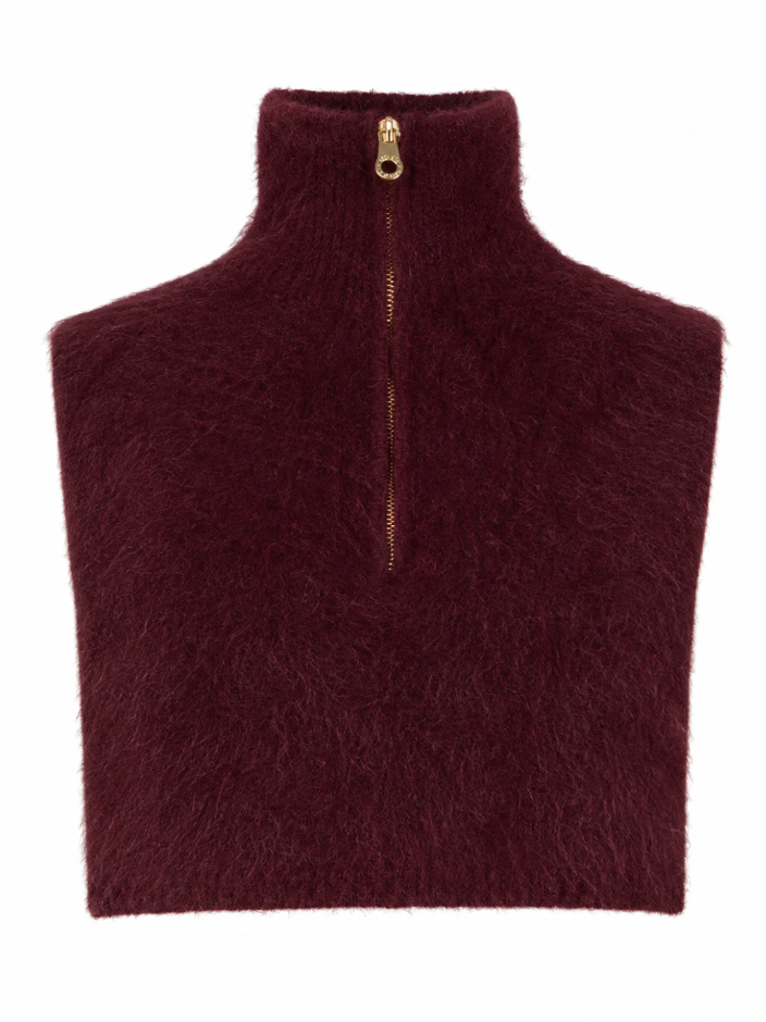 Belinda Chunky High Neck Oxblood