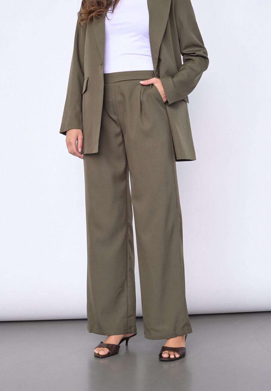 Viksa Pant Olive Melange