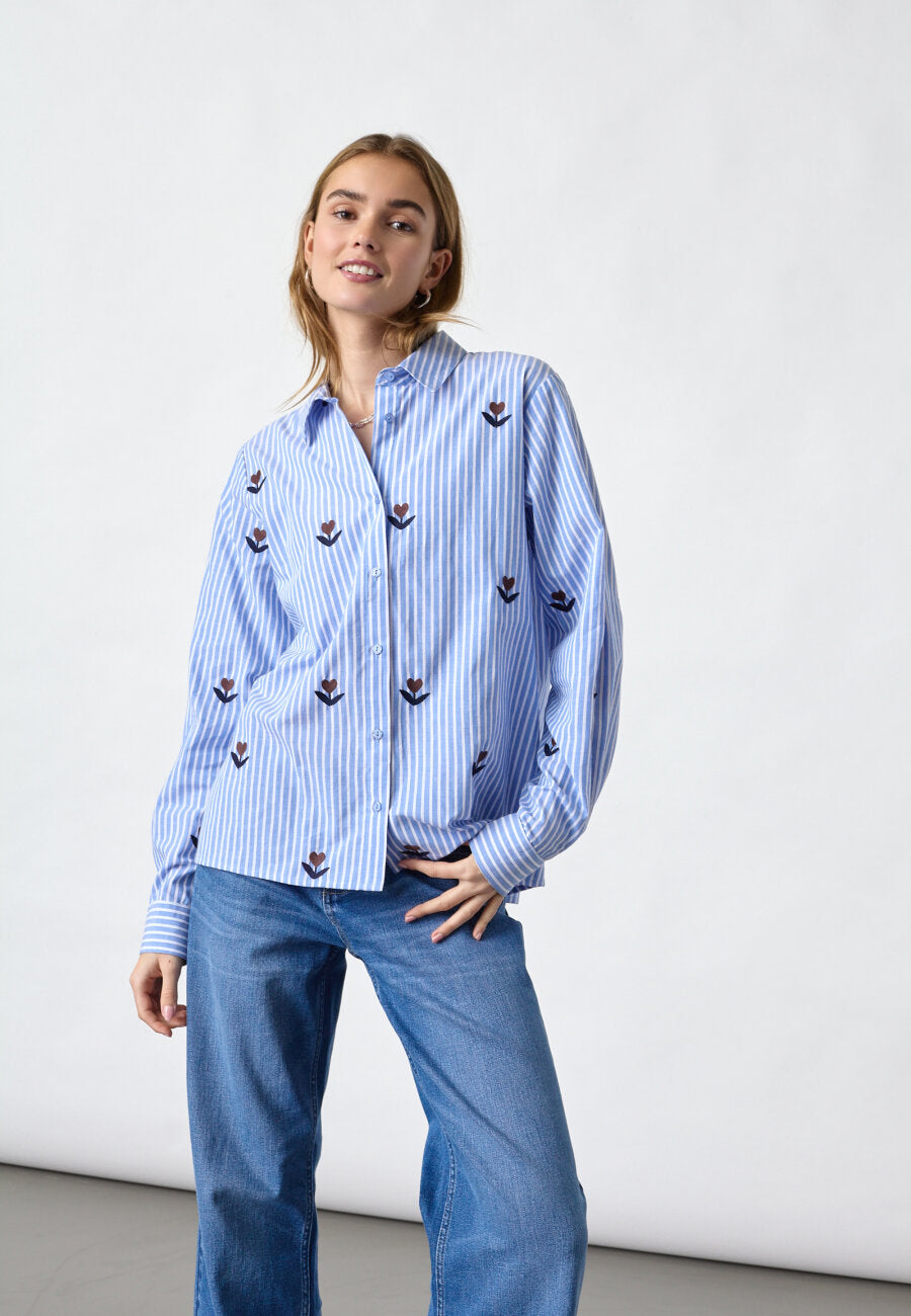 Ibisa Shirt Blue Stripes