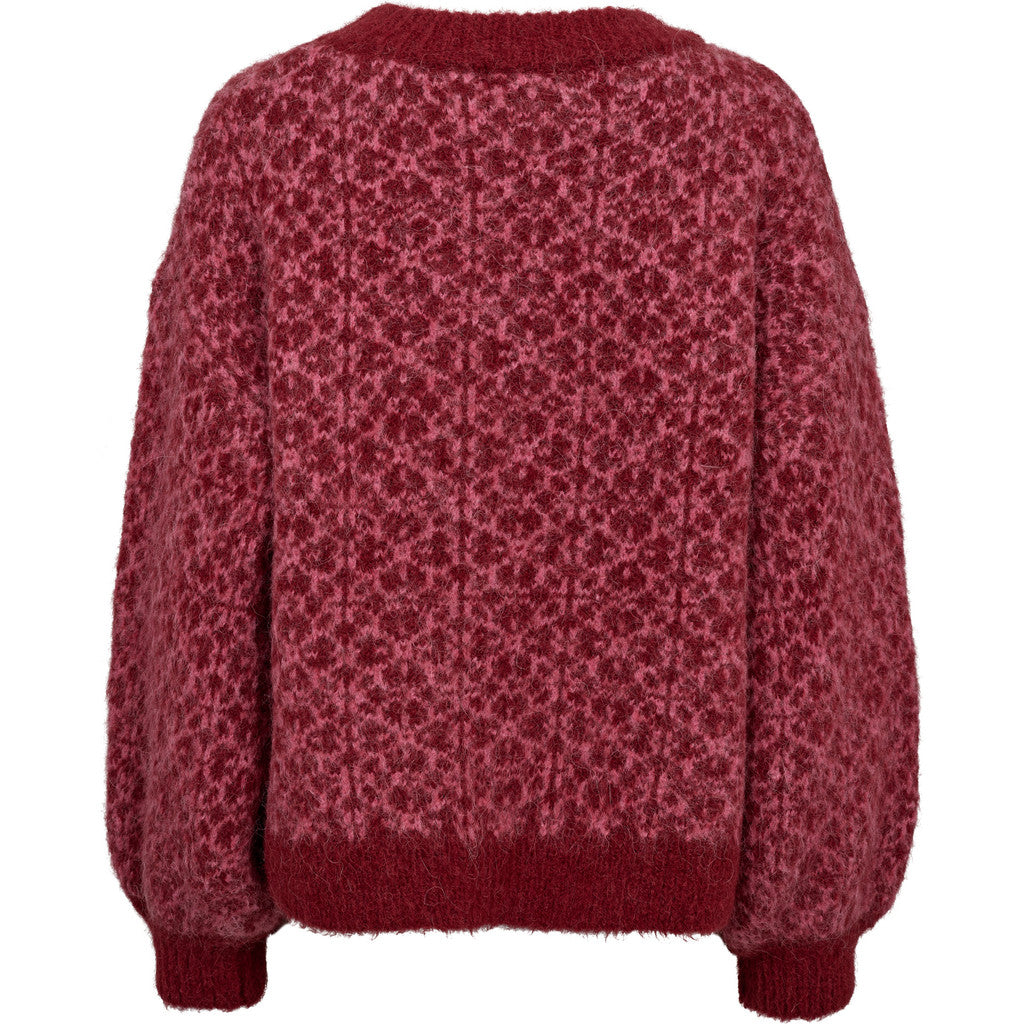 Oslo Knit Pullover Bordeaux/Rose