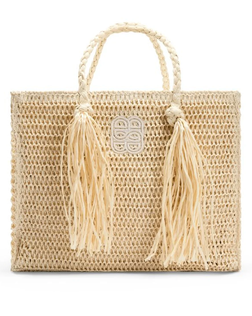 Rikke Straw Bag Beige