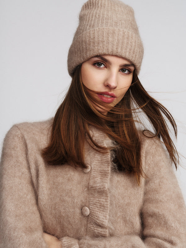 Silje Chunky Hat Hazel Beige