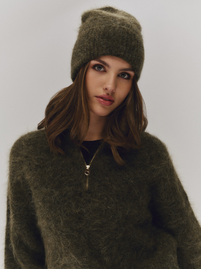 Li Chunky Sweater Moss Green