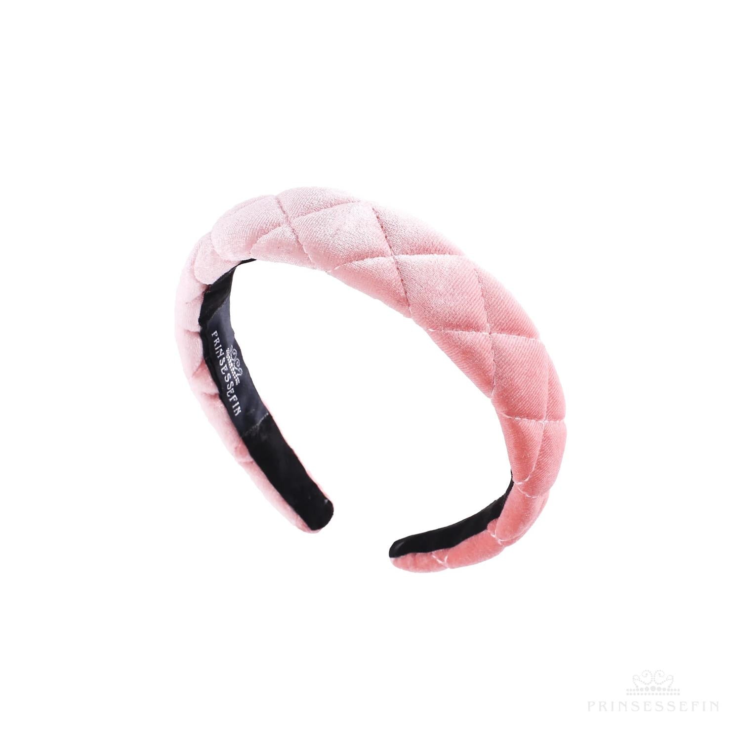 Helena Velvet Alice Band Icy Pink