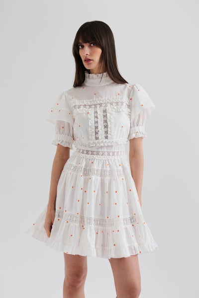 Iro Mini Dress White Papaya