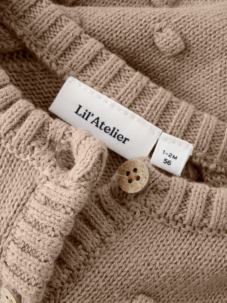 Gable Langermet Strikket Cardigan Oxford Tan