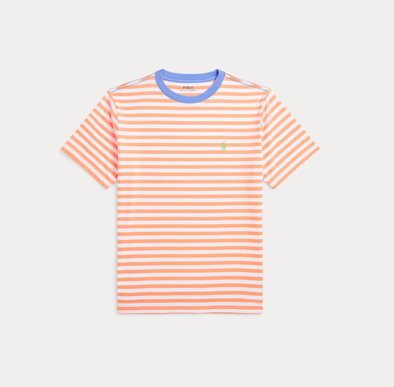 Striped Cotton Jersey Tee Poppy