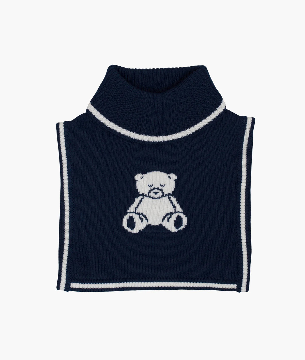 Teddy Merino Pullover Scarf Navy