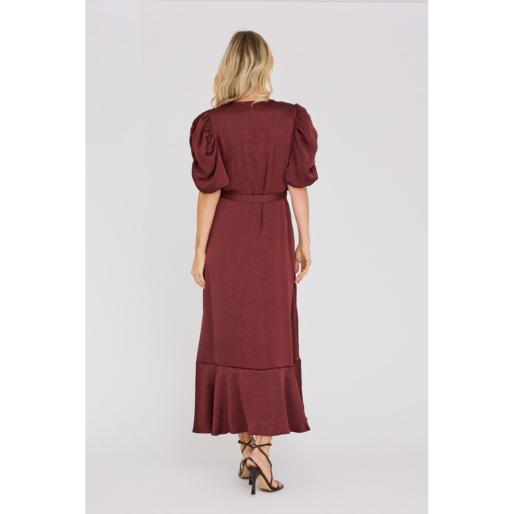 Sinda Dress Deep Burgundy