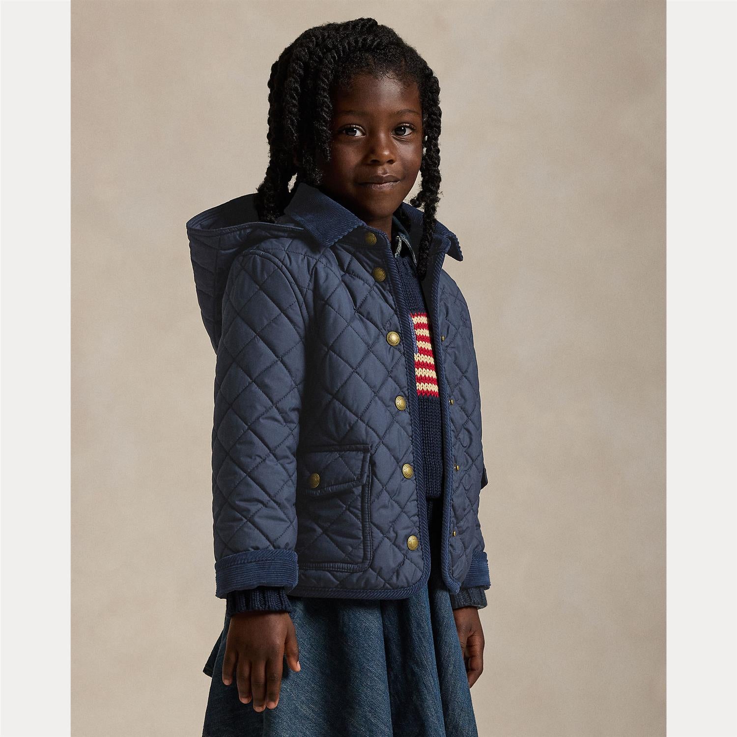 Quilted Barn Jacket Newport Navy