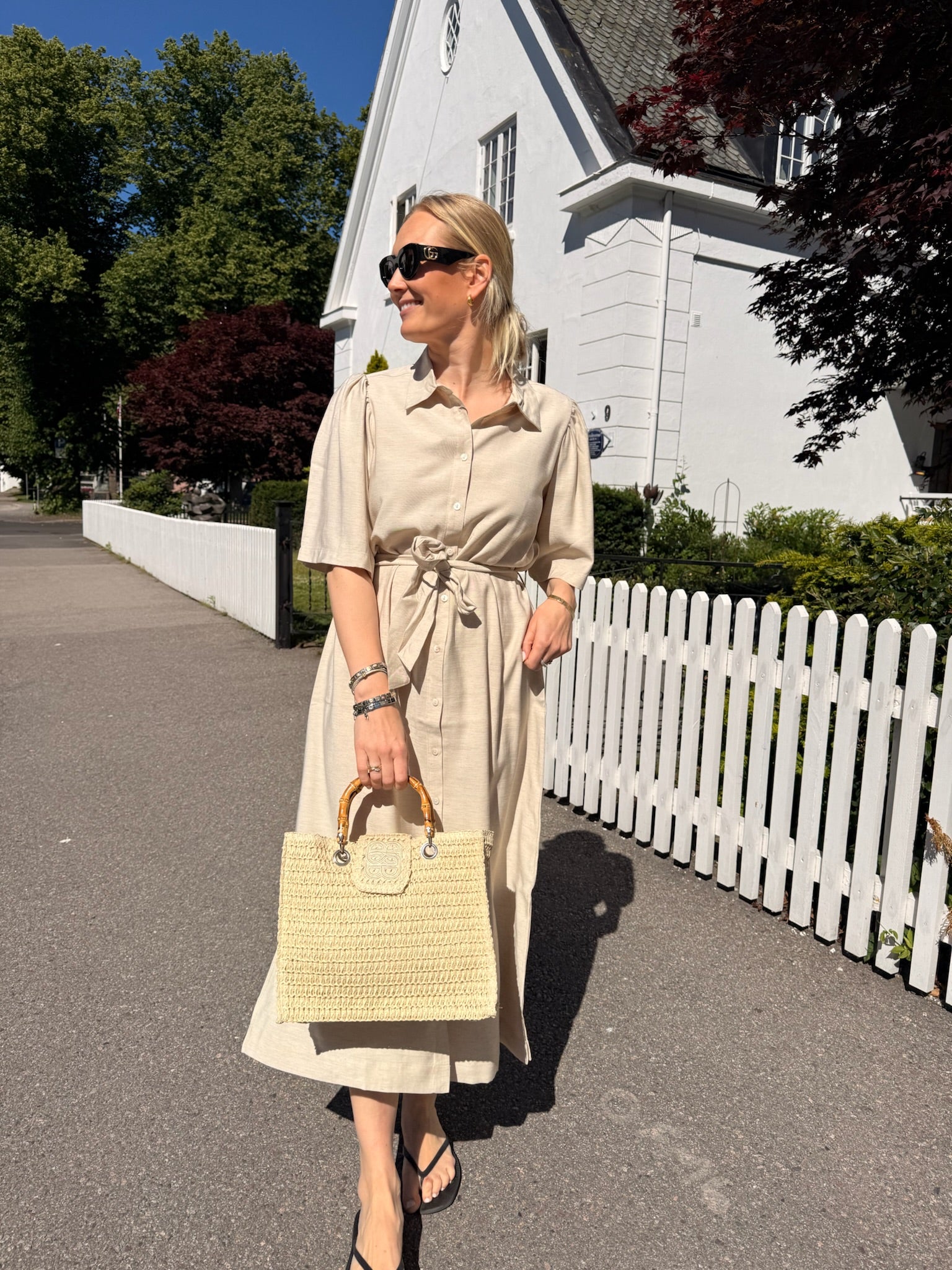 Mena Dress Sand Melange