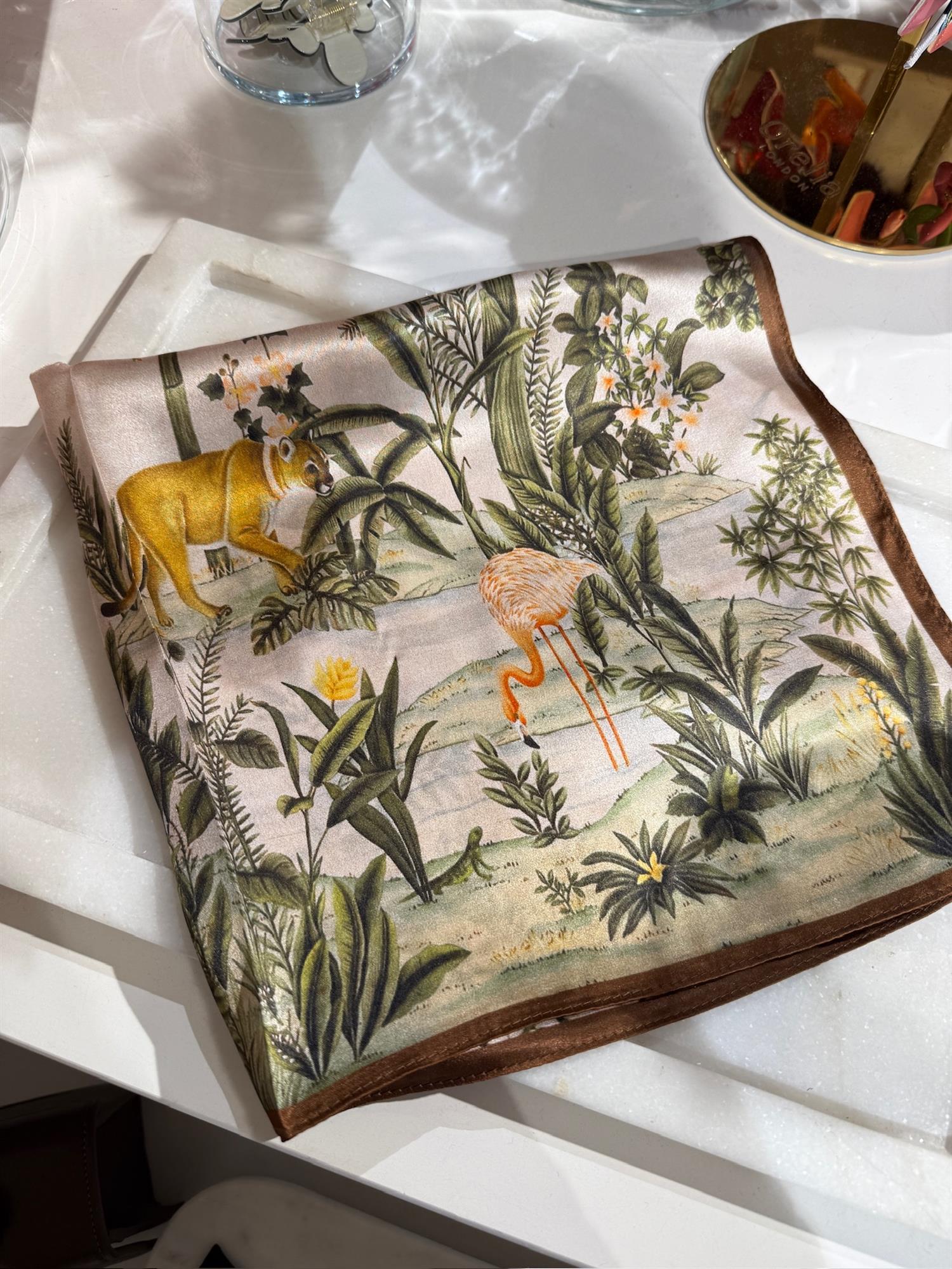 Silkeskjerf Green Natur #33