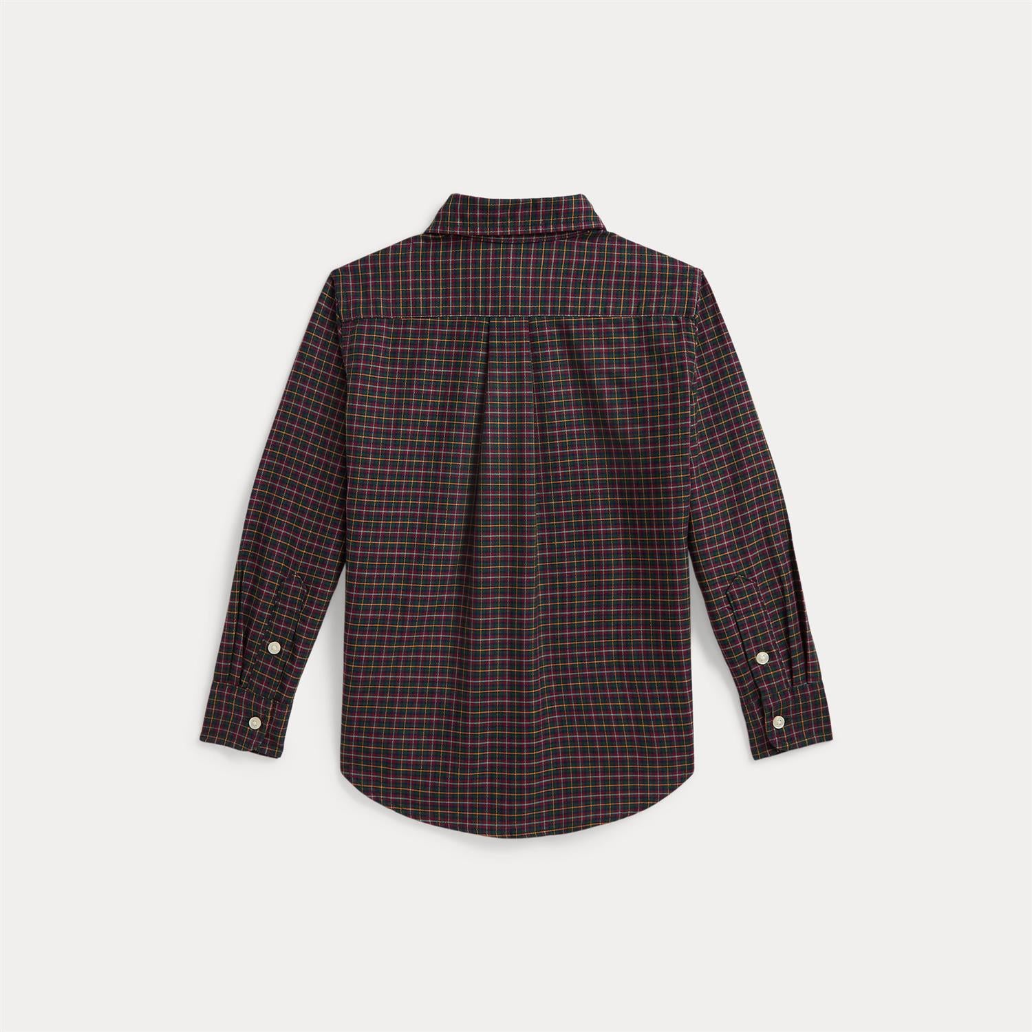 Classic Oxford Sport Shirt Green Navy Multi