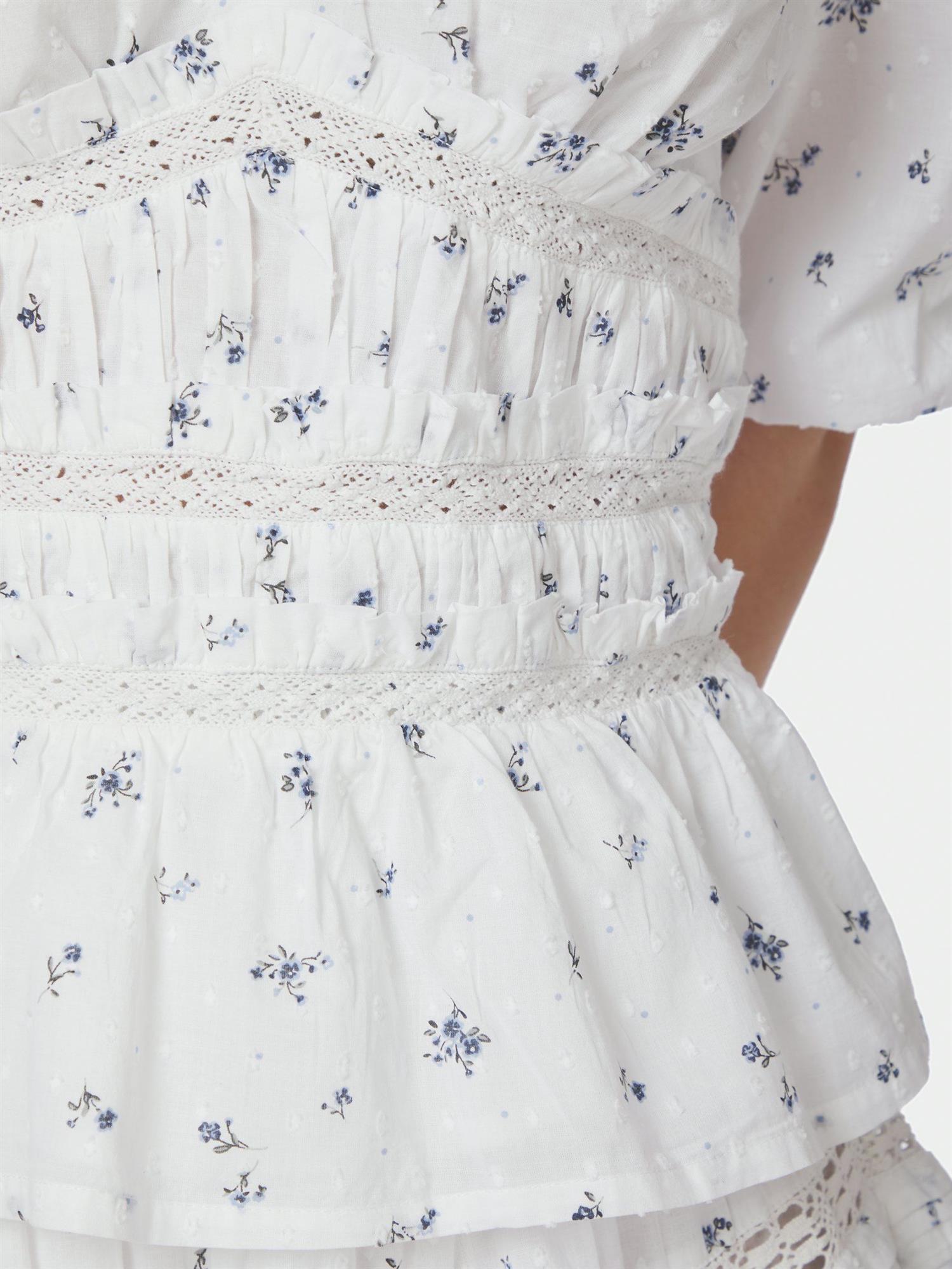 Sapura Flower Dobby Blouse