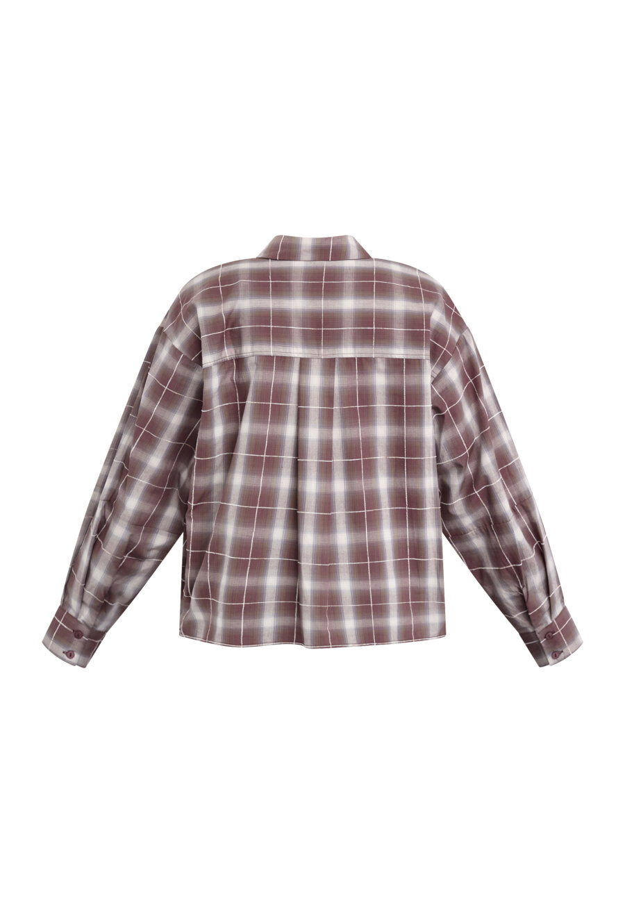 Irine Shirt Berry Check