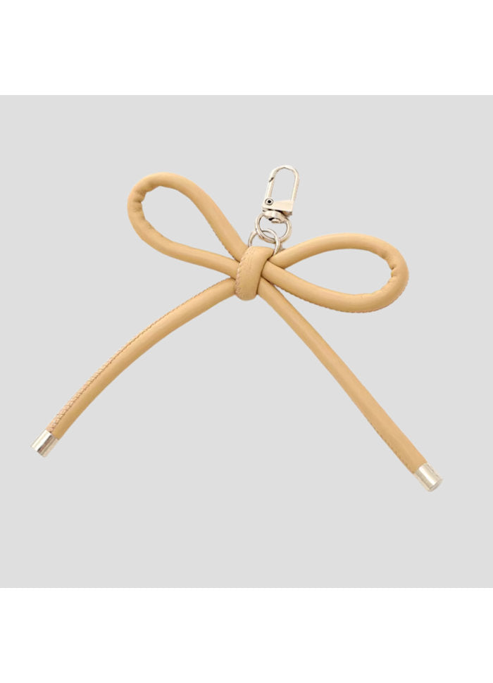 Bow Charm Beige