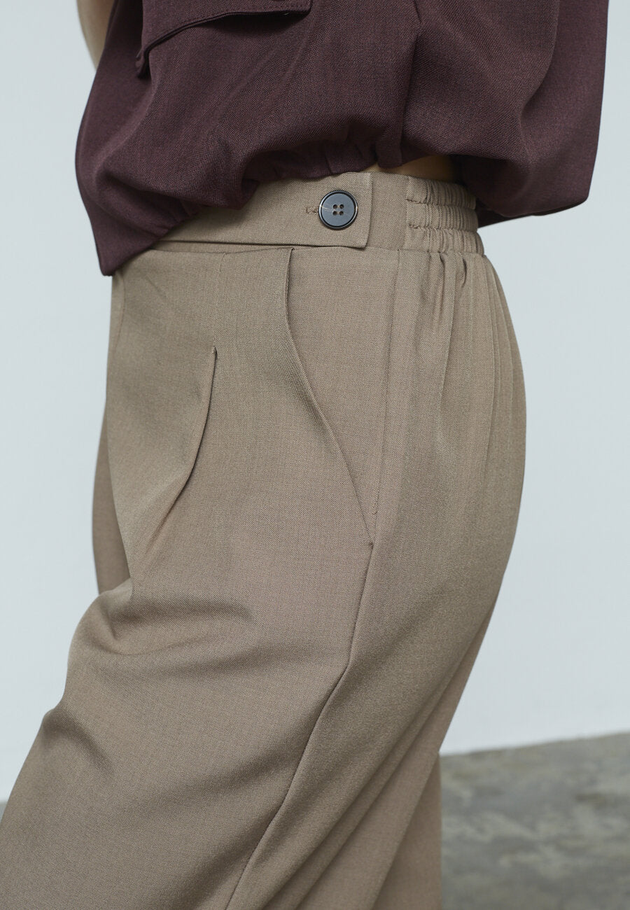 Viksa Pant Dark Sand Melange