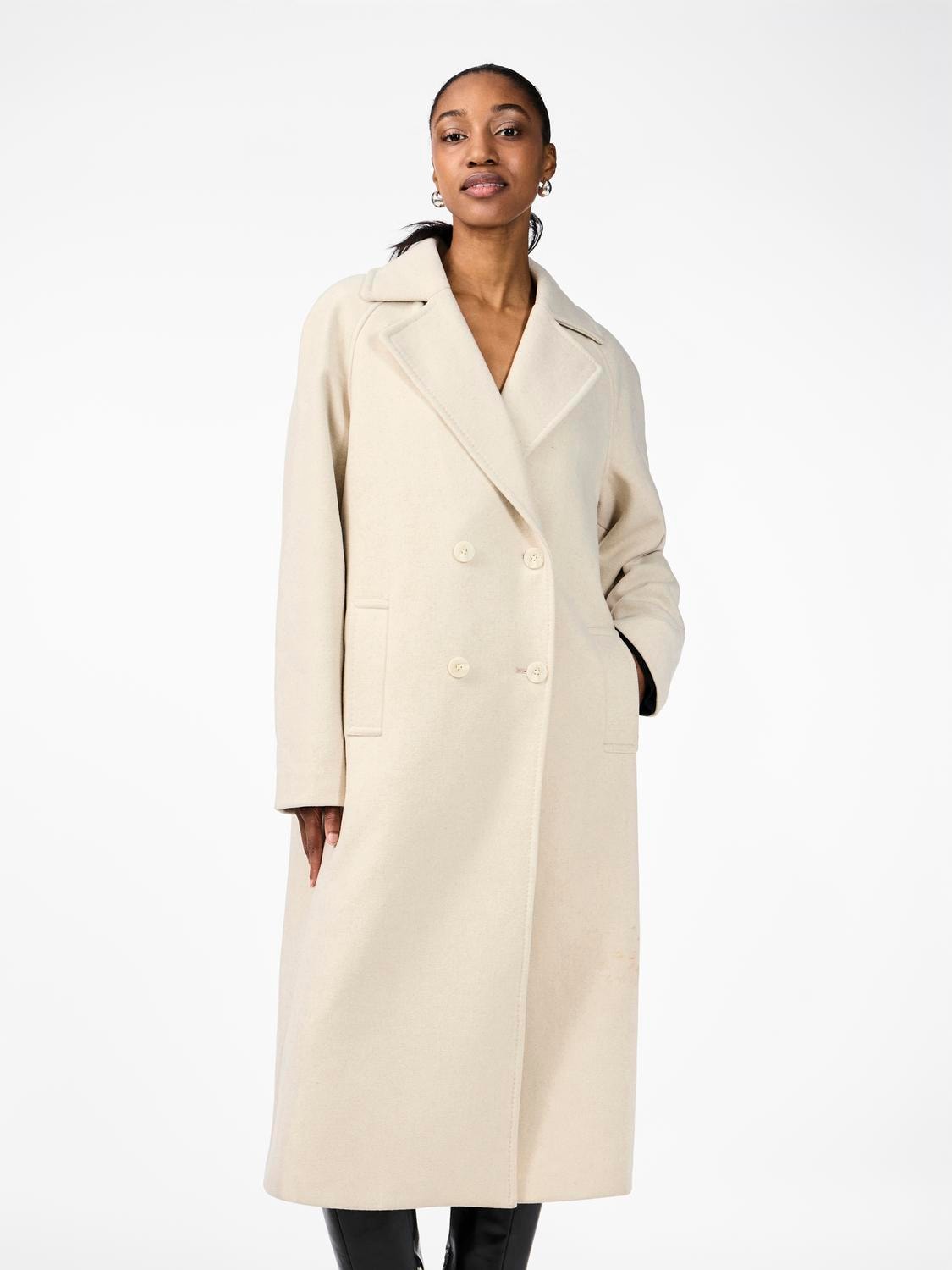 YASMARGOT Long Coat Birch Melange