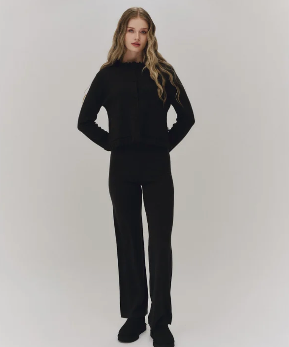 Mubi Merino Pants Dark Grey Melange