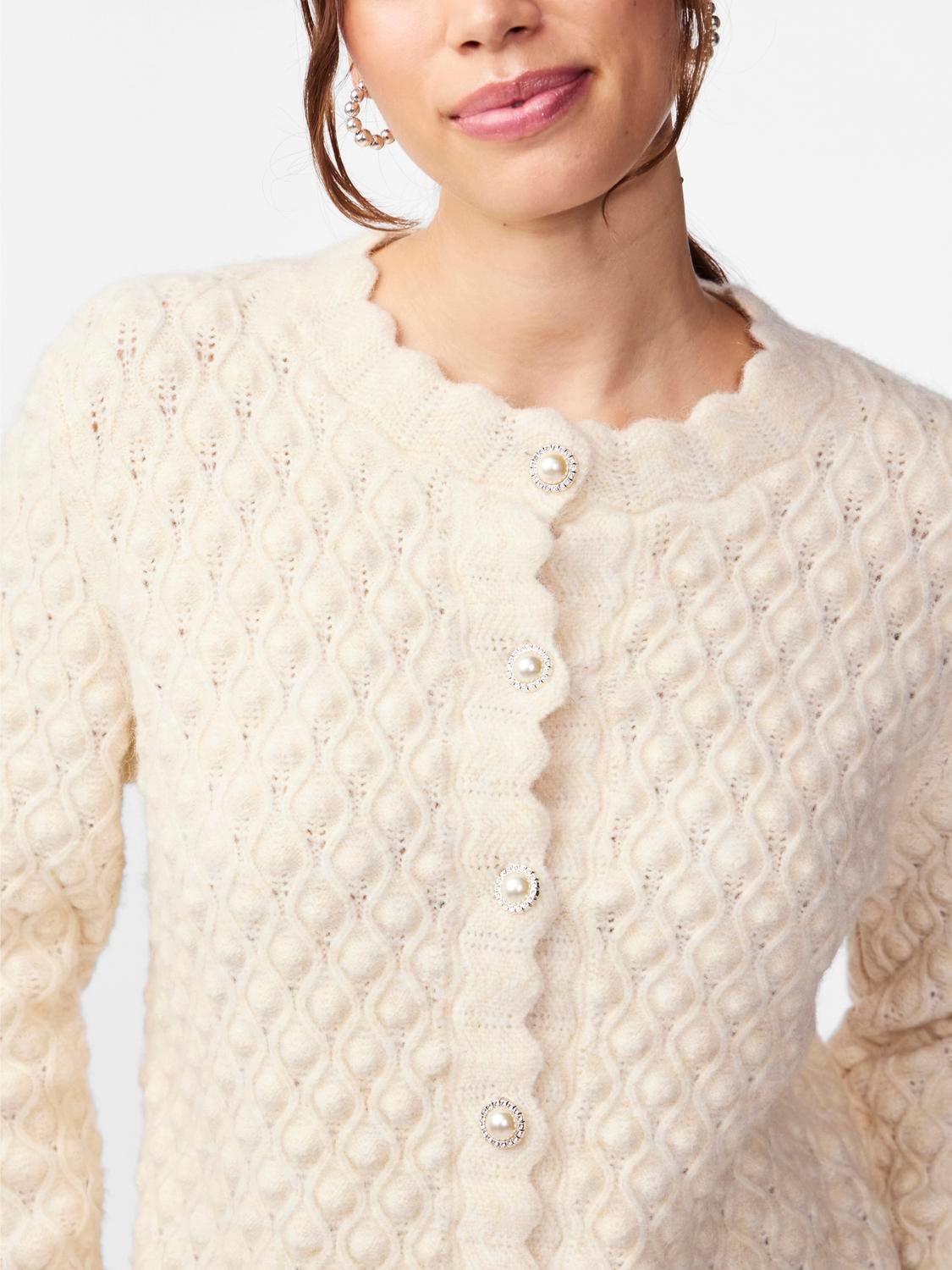 YASBUBBLE Knit Cardigan Birch