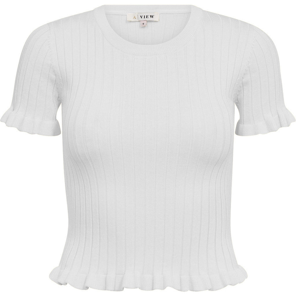 Fabi Knit Top White