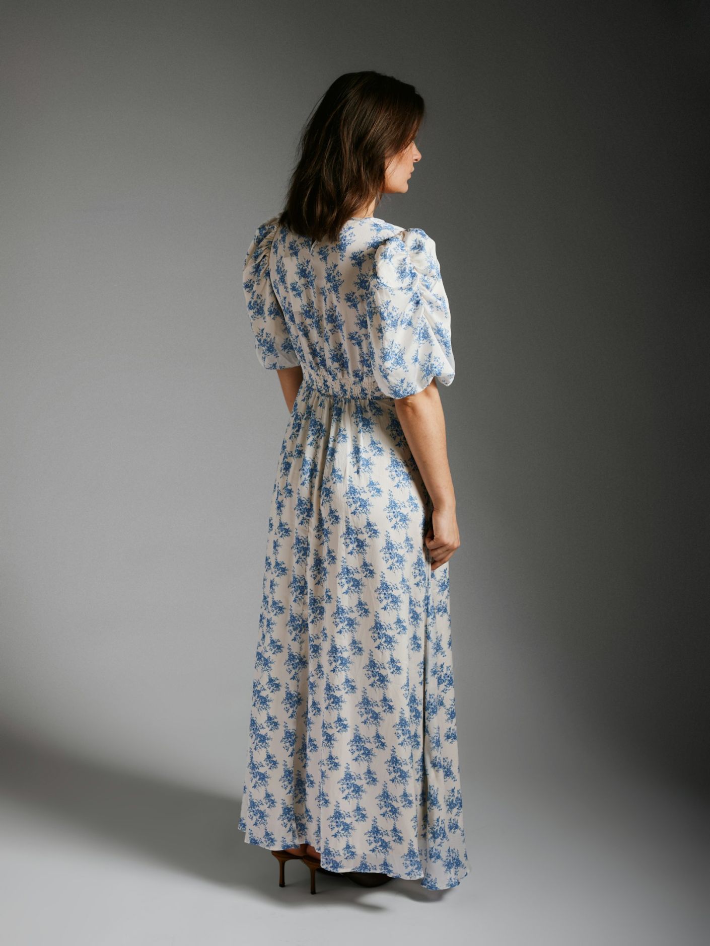 Kikka Wild Rose Dress Light Blue