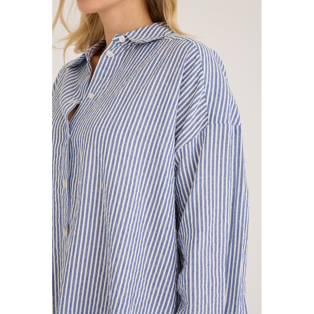 Sonja New Shirt Navy/White