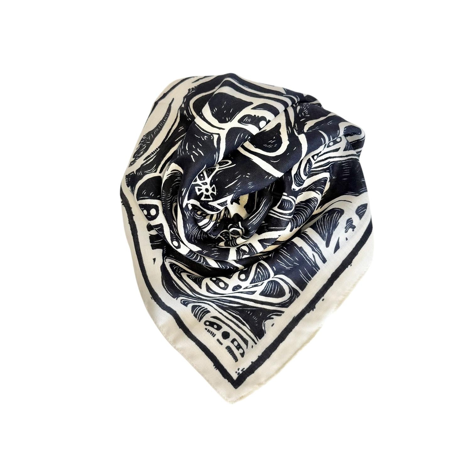 Bomull/ Viskose Skjerf Blader #29