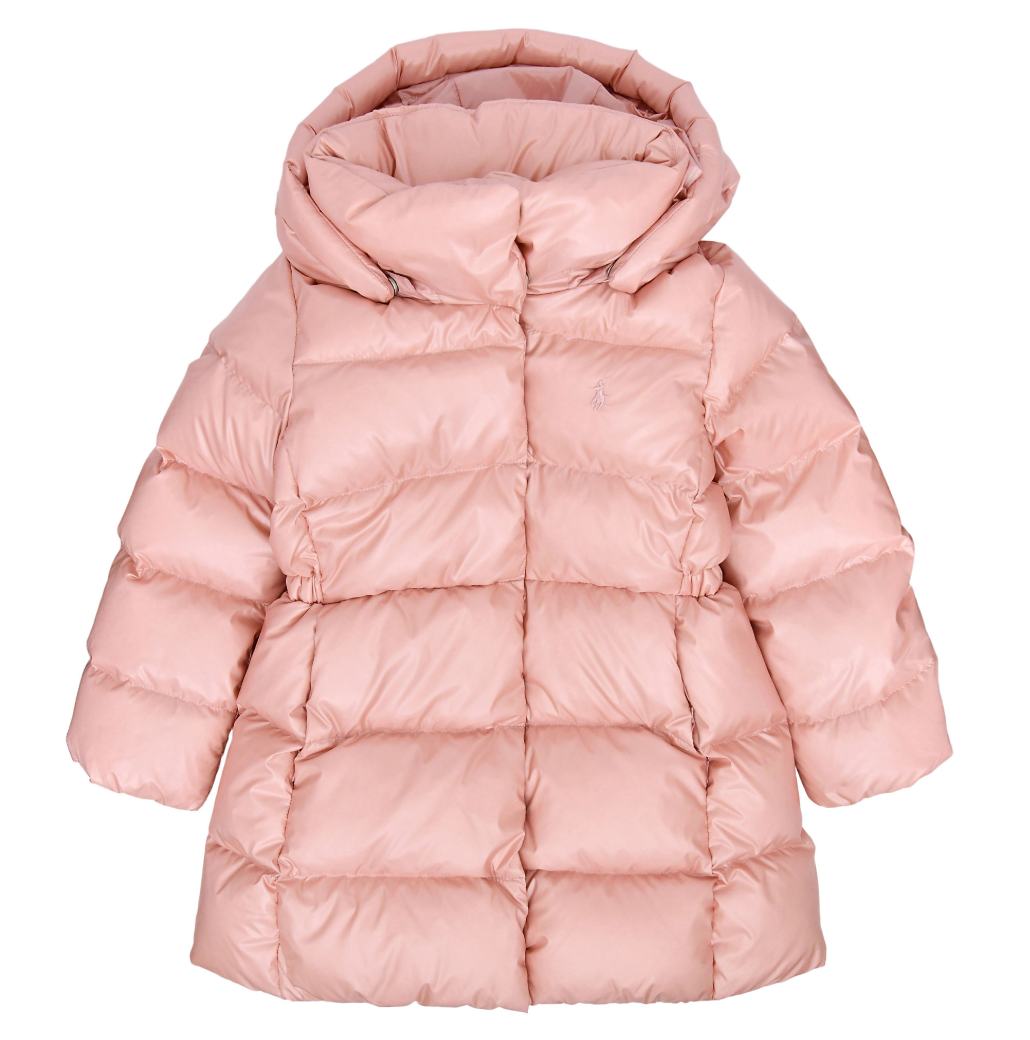 Celia Down Coat Hint Of Pink Metallic