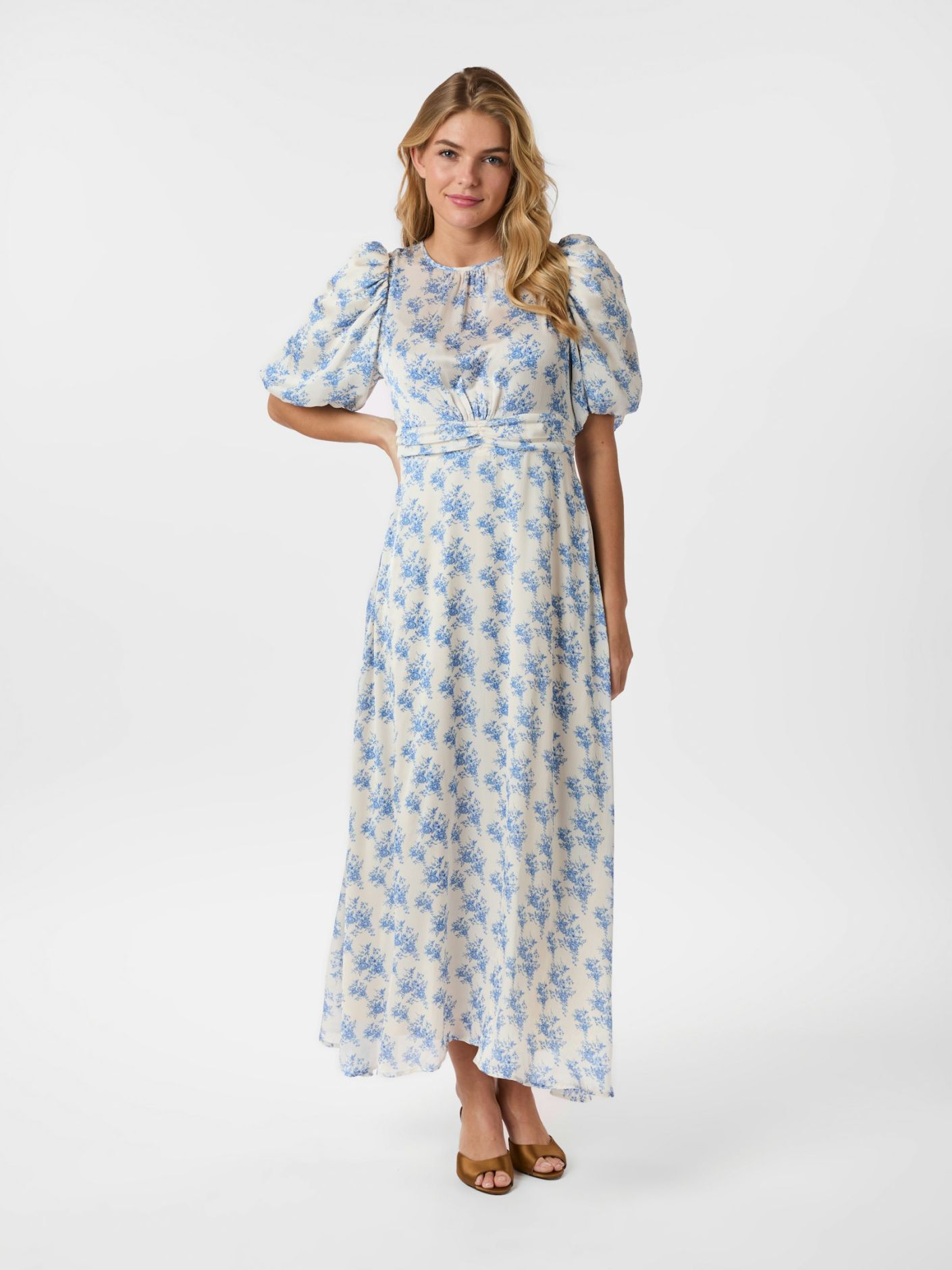 Kikka Wild Rose Dress Light Blue