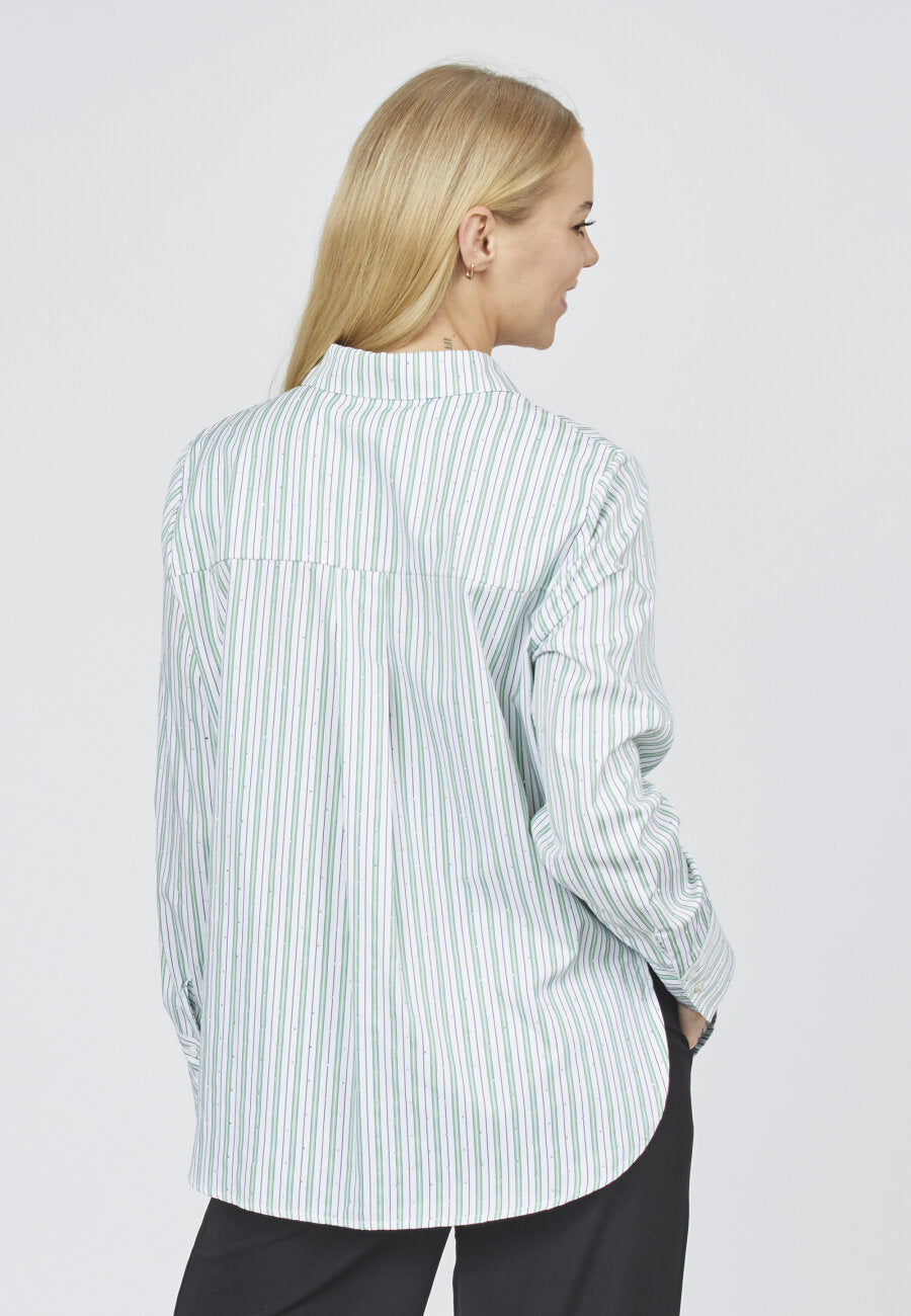 Virra Shirt Green Stripes