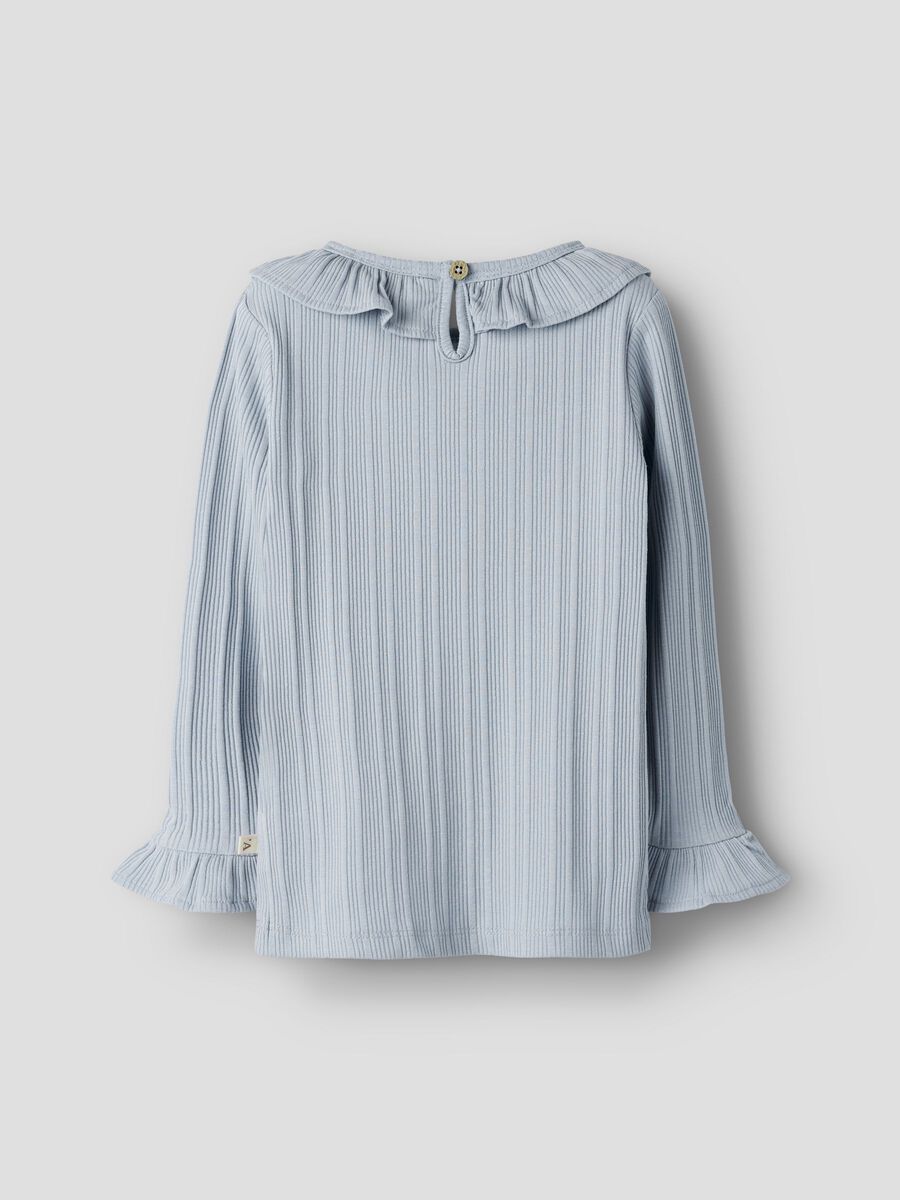 Tansy Ls Slim Top Zen Blue