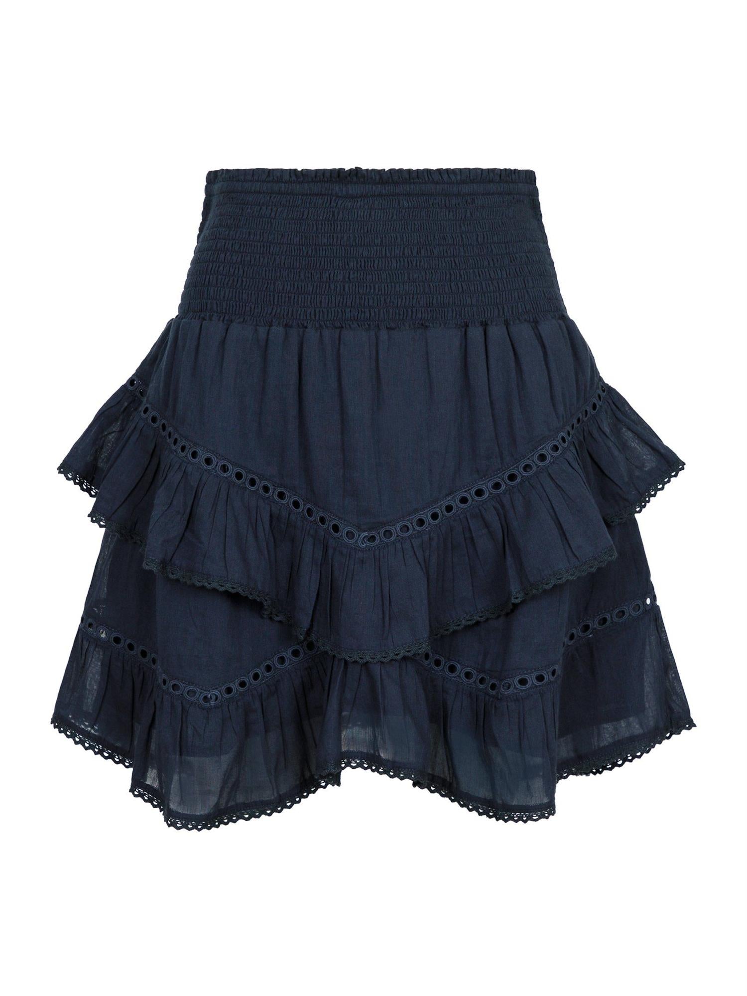 Ricki Voile Skirt Navy