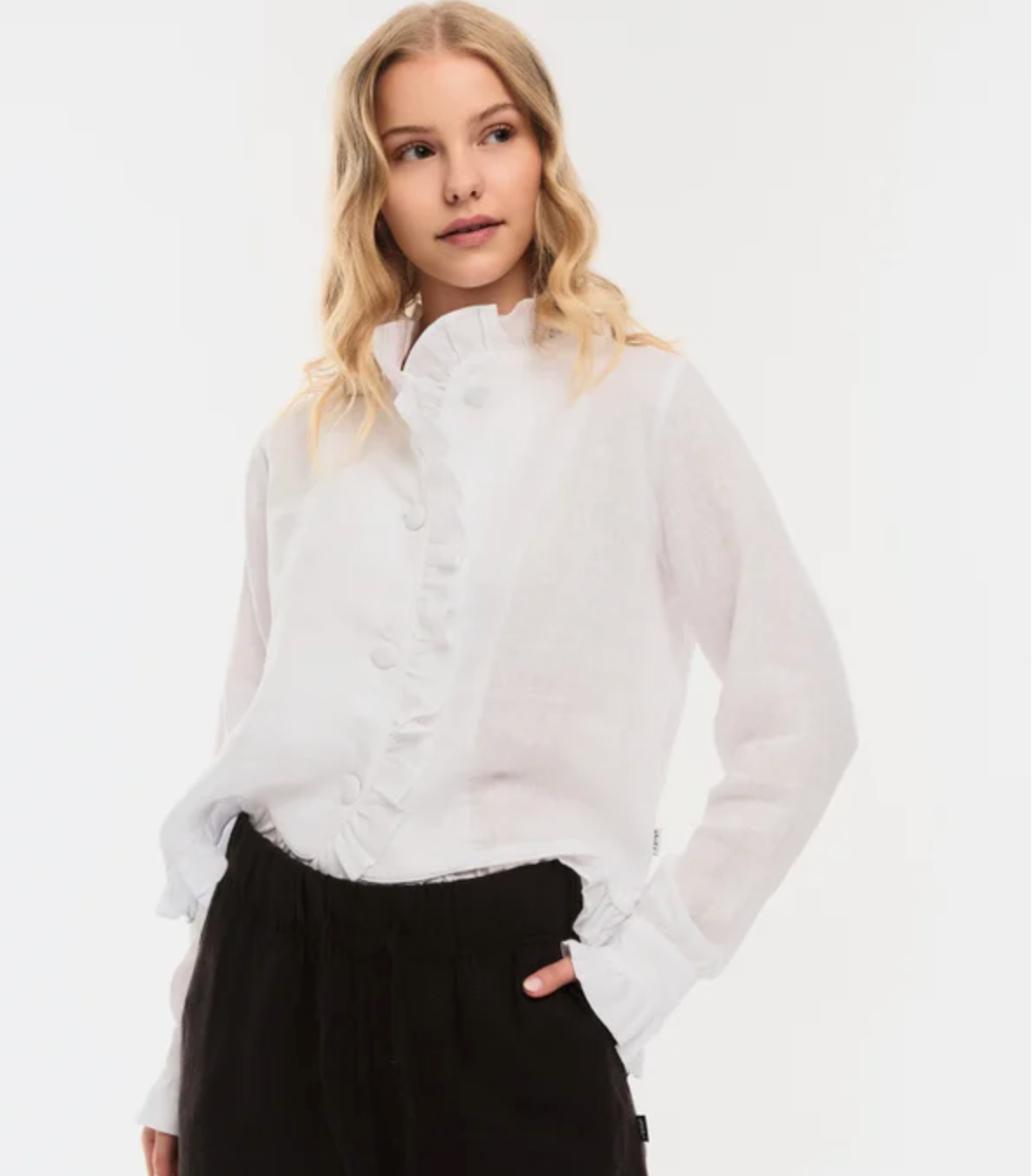 Betty Linen Jacket White