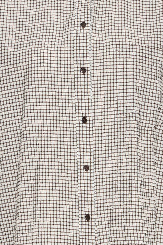 Feja Shirt Chicory Coffee Check Brown