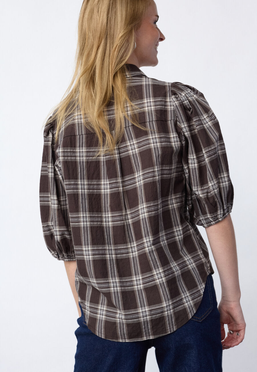 Ella Shirt Brown Check