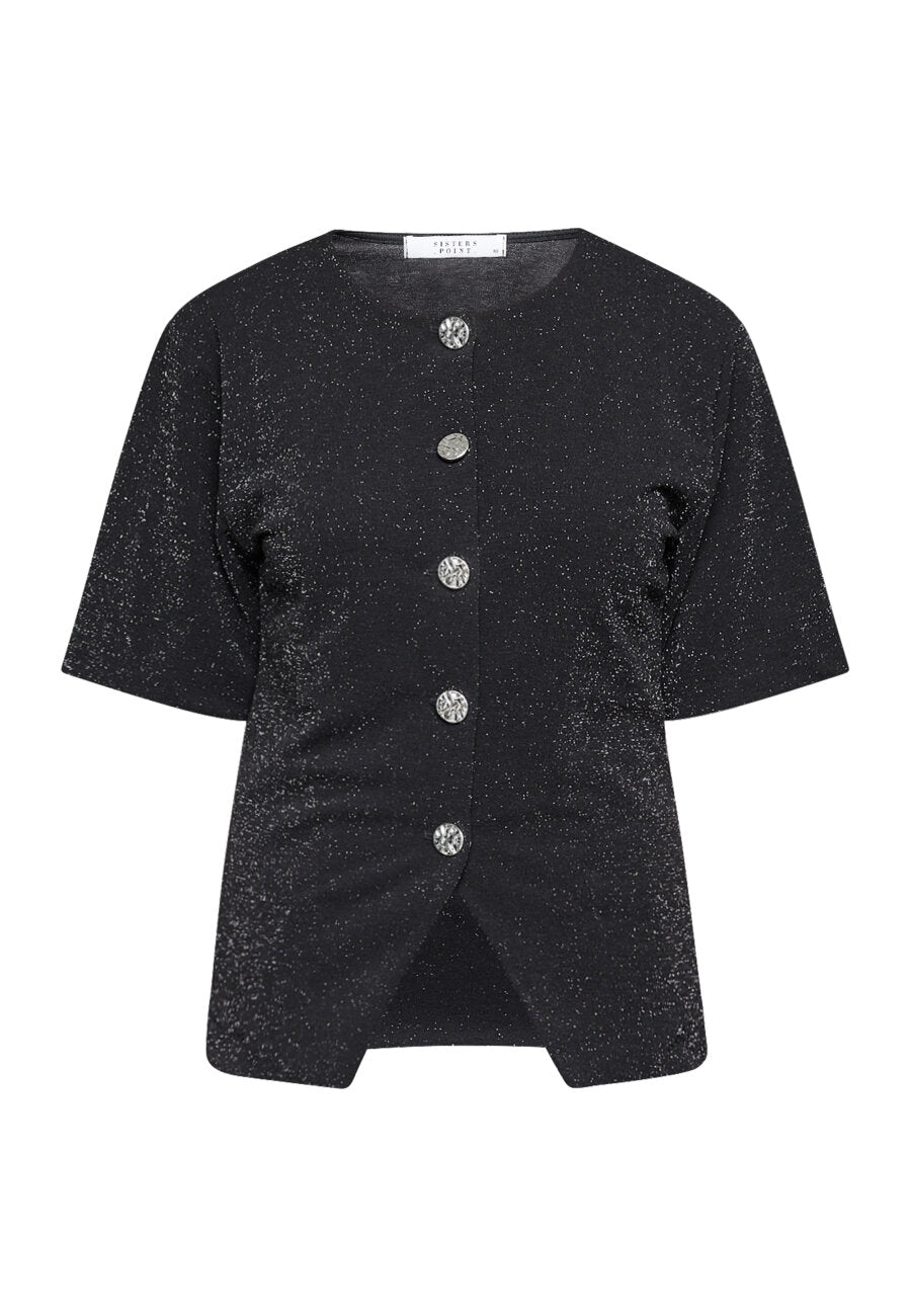 Gova Top Black Silver