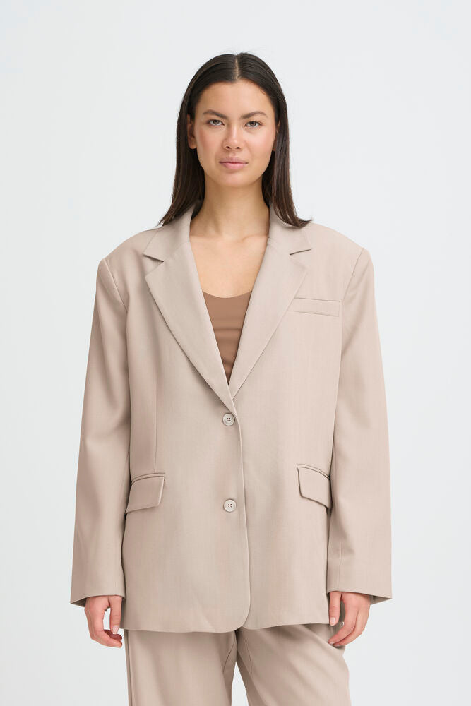 Fava Oversize Blazer Dove Melange