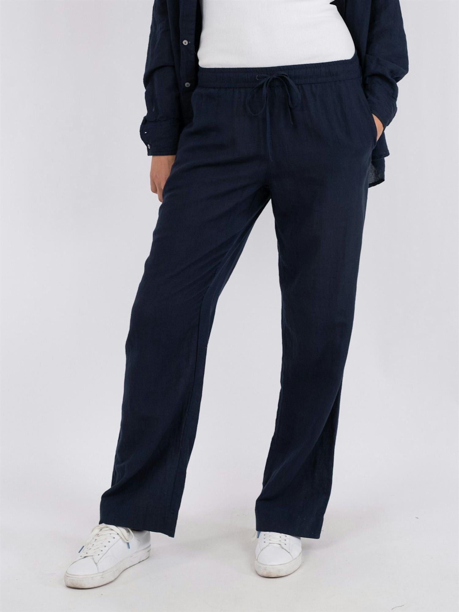 Sonar Linen Pants Navy