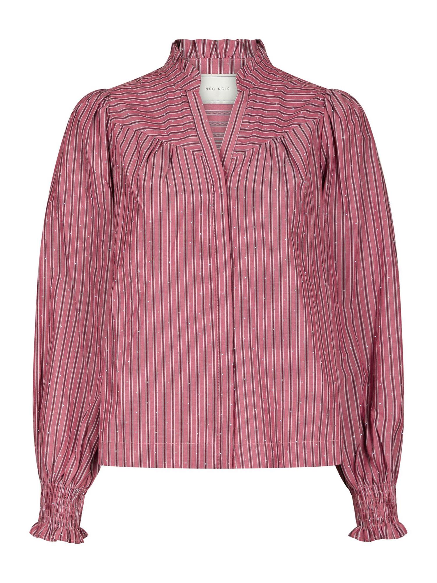 Astrida Soft Stripe Stone Blouse