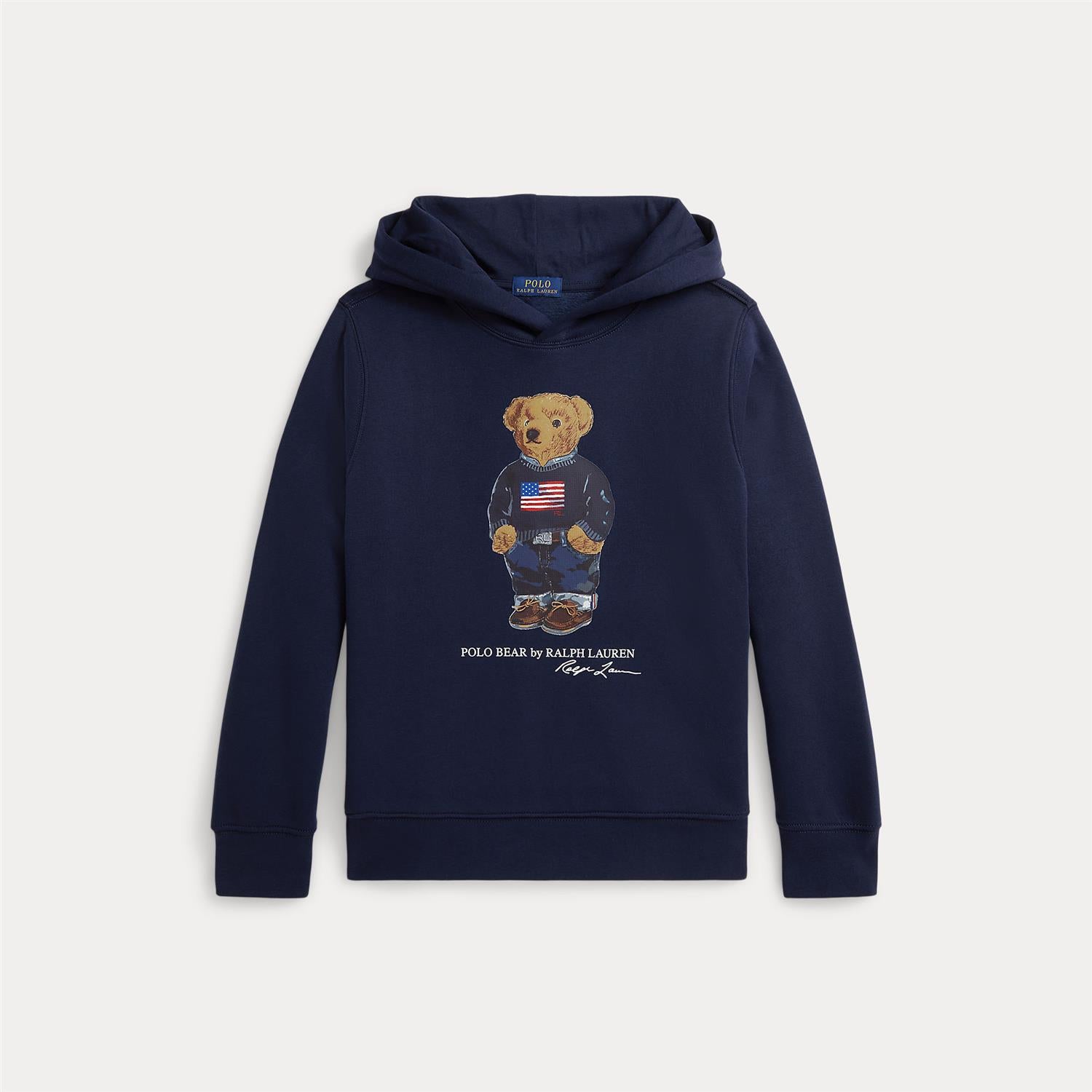 Polo Bear Fleece Hoodie Cruise Navy Core Bear