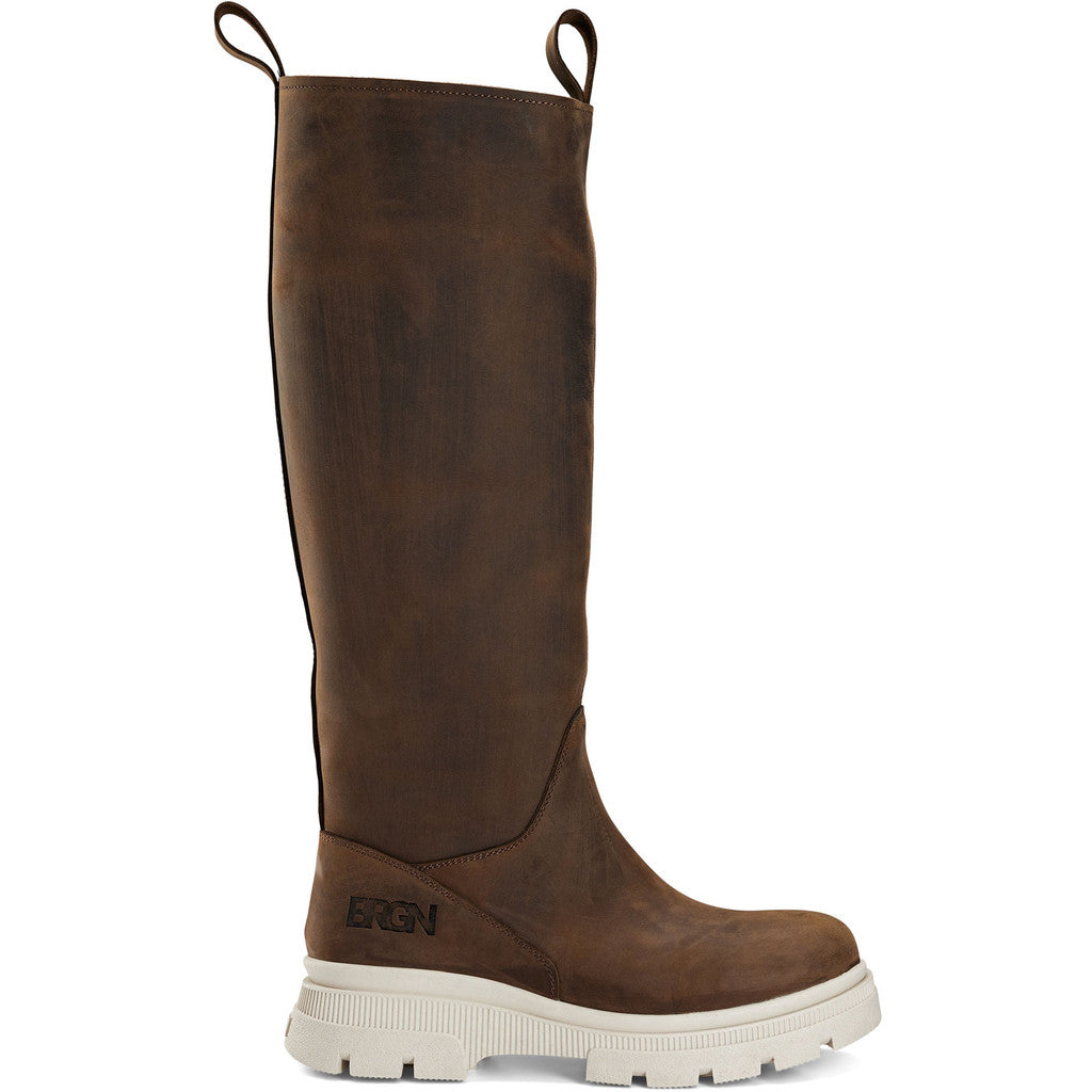 High Leather Boots Brown