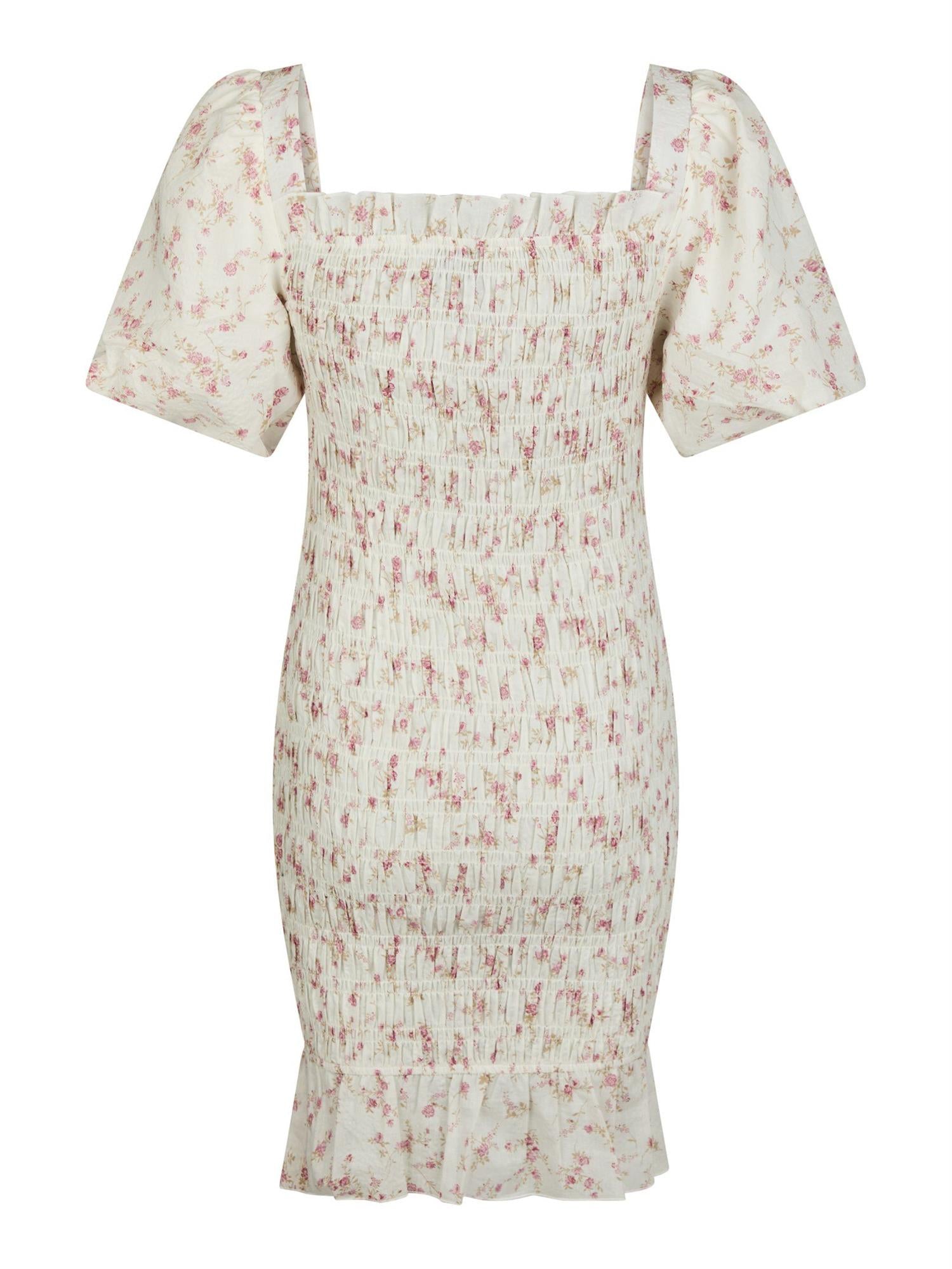 Edena Smock Dress Dusty Rose